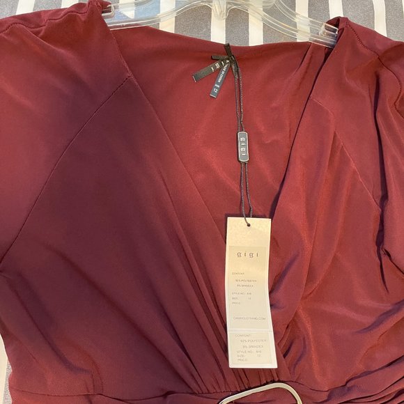 NEW Burgundy Gigi Size 6 & 12 Dress - Picture 12 of 13